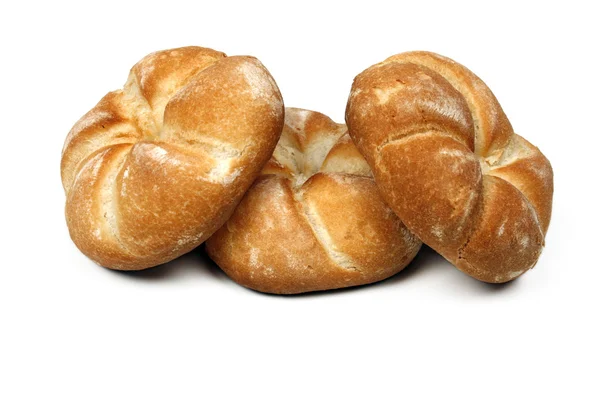 Три рулонах хліб — стокове фото