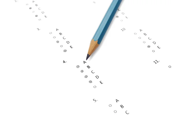 Stock image Pencil and test paper