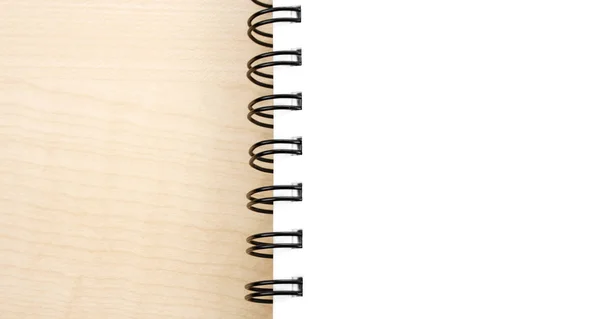 木製のテーブルの空のページ — ストック写真