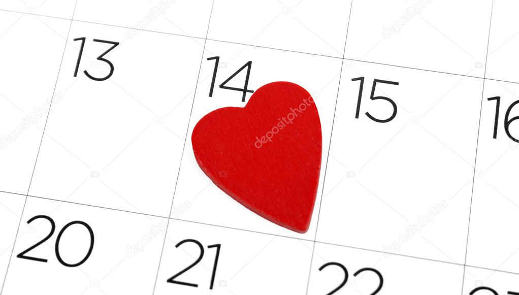 Valentines day calendar