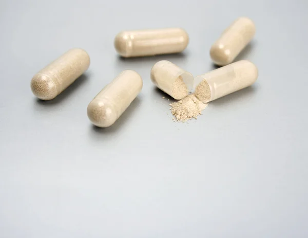 Closeup de muitas pílulas — Fotografia de Stock