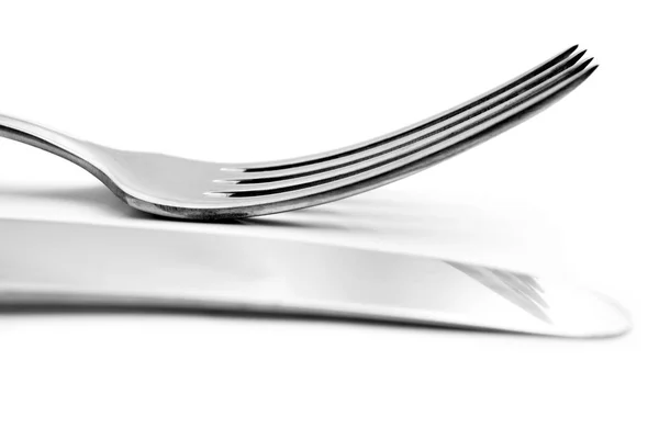 Zbliżenie Nóż Widelec — Zdjęcie stockowe