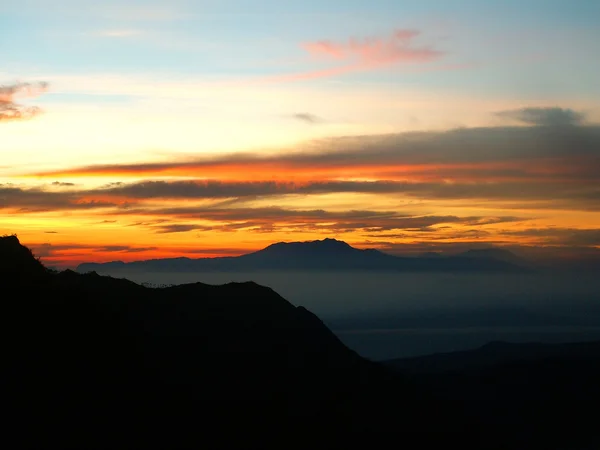 Farbenfroher Sonnenaufgang Auf Java Indonesien — Stockfoto