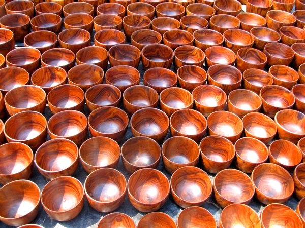 Wooden cups — Stock Photo, Image