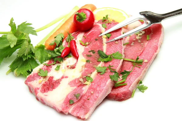Huge red meat chunk — Stock Photo, Image