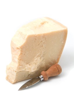 bıçak ile parmesan peyniri