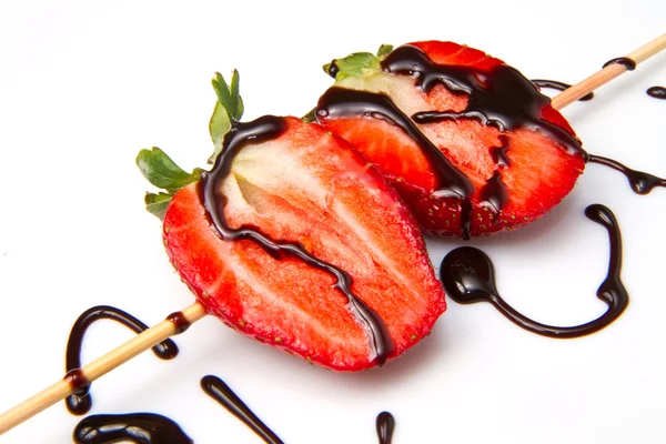 Strawberry kebab — Stock Photo, Image