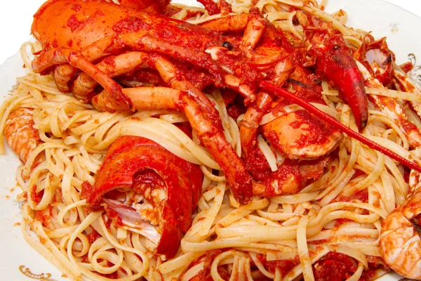 stock image Red lobster pasta