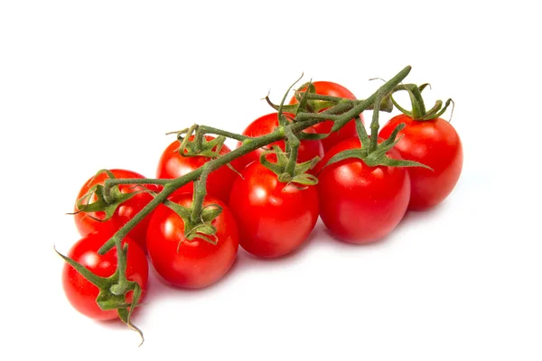 Fresh tomatoes over white — Stock Photo, Image
