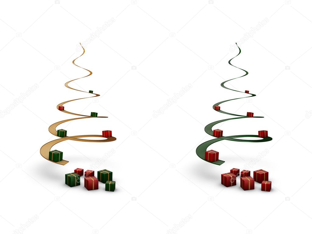 Spiral Christmas trees