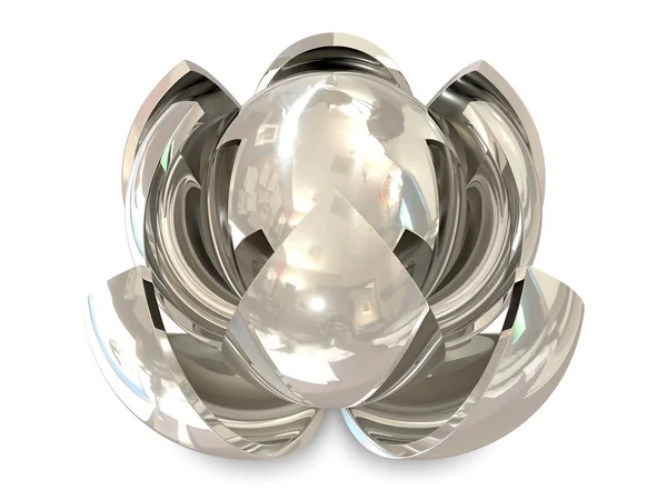 Esferas de prata — Fotografia de Stock