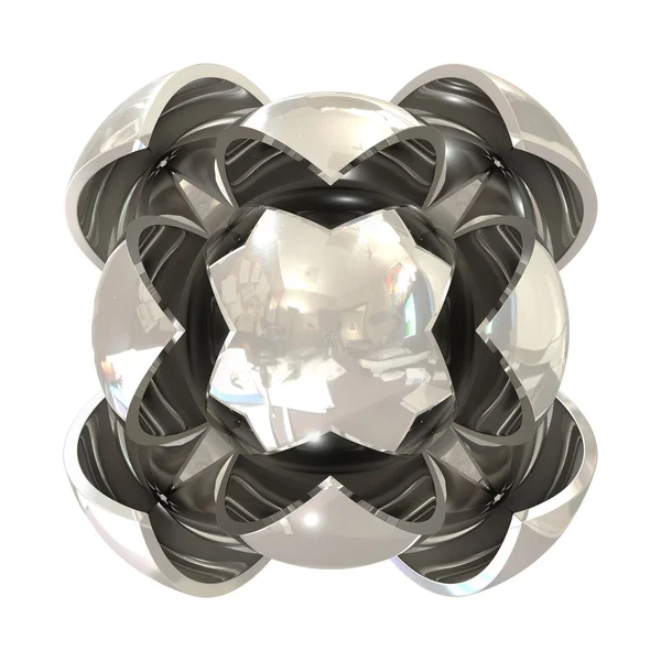 Esferas abstractas plata — Foto de Stock