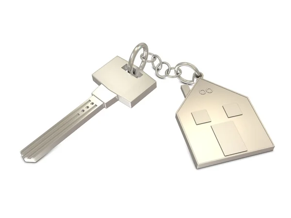 Nyckel och house silver — Stockfoto