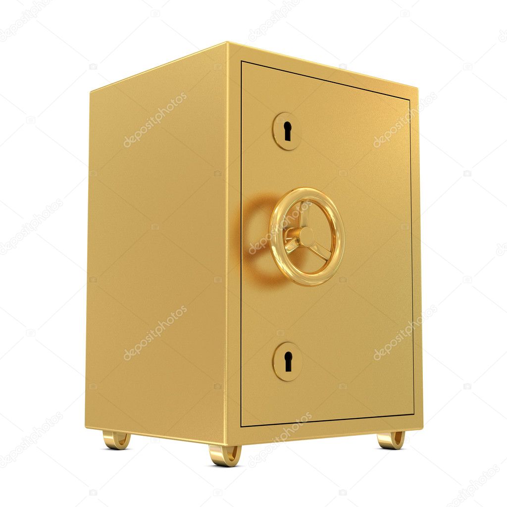 Golden safe deposit