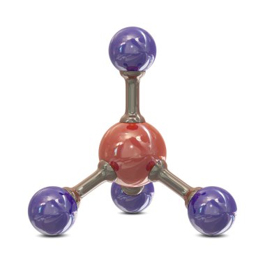 CH4 molecule clipart