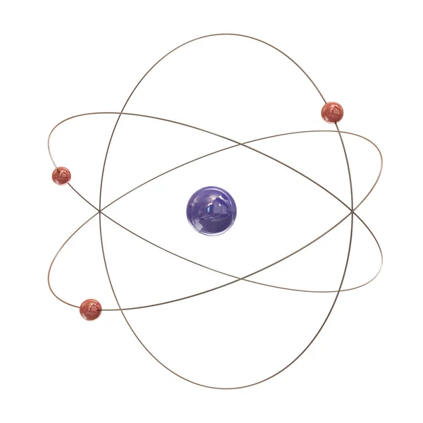 Electron paths around the nucleus — Stock Photo, Image