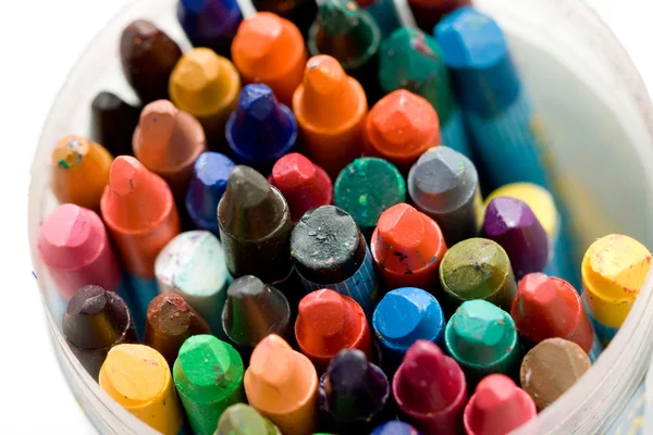 Old wax crayons — Stock Photo, Image