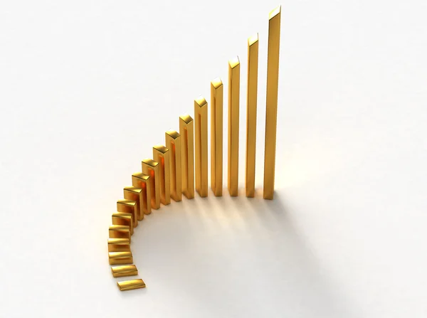 Gold GRAPH — Stock Photo, Image