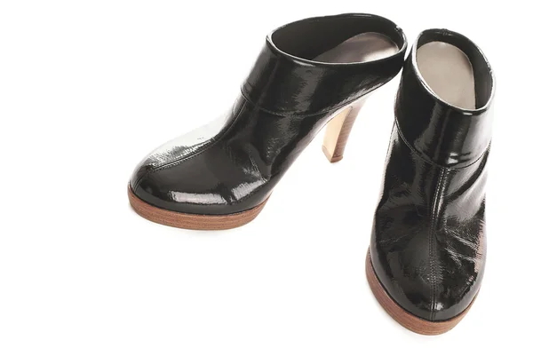 Buty czarne kostki — Zdjęcie stockowe