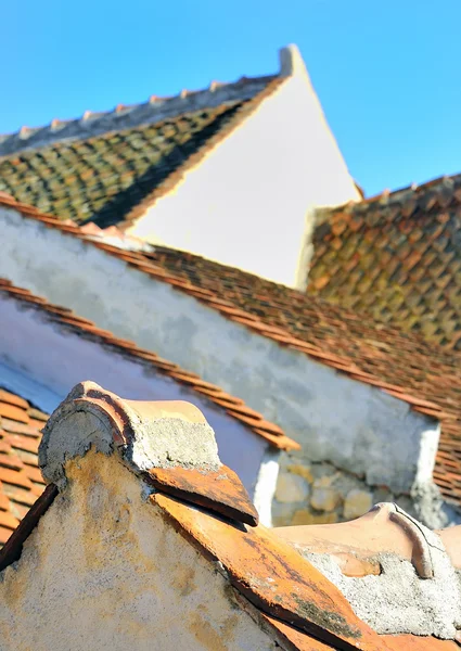 stock image Ancient roof made with tiles