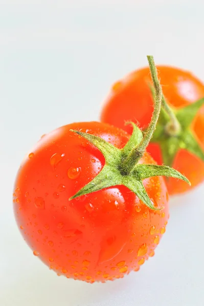 红番茄与水滴 — 图库照片