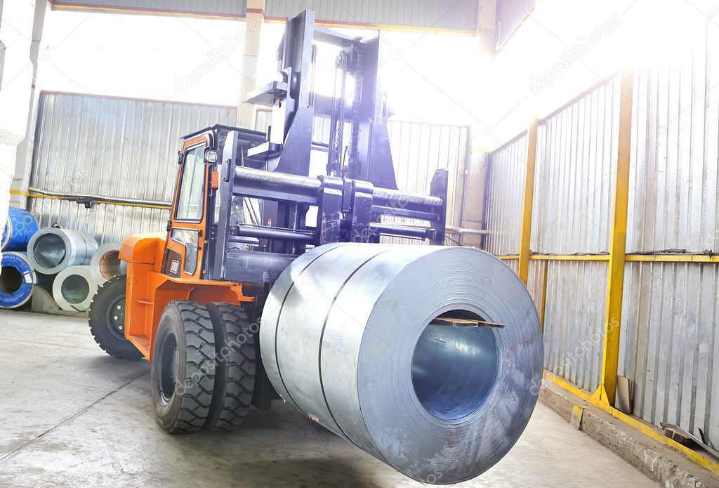 Rolls of steel sheet and Stacker