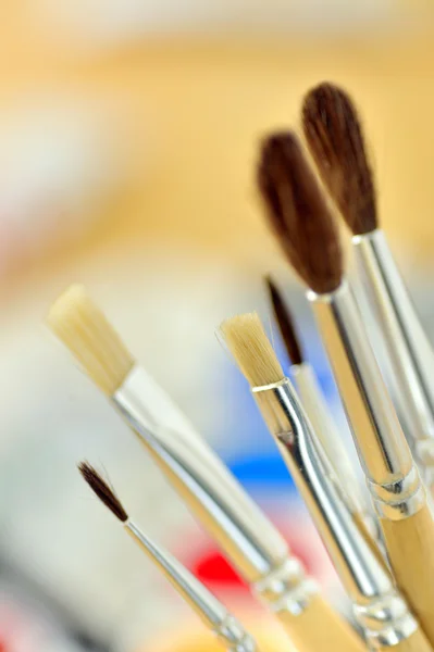 Pinceles para pintores — Foto de Stock