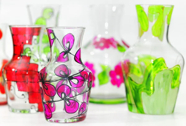 Ručně Vyráběné Váza Malovaná — Stock fotografie