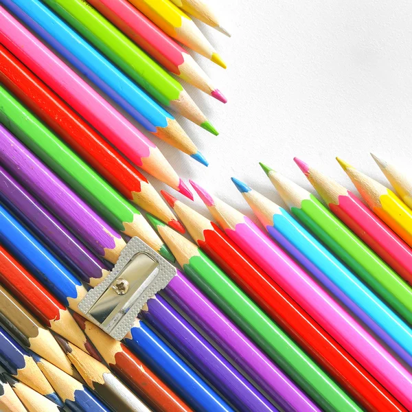 抽象彩色铅笔 — 图库照片