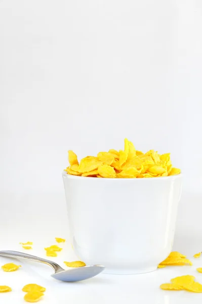 Cuenco con hojuela de maíz —  Fotos de Stock