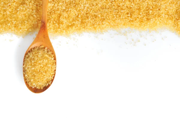 Ложка Тростниковый Сахар — стоковое фото