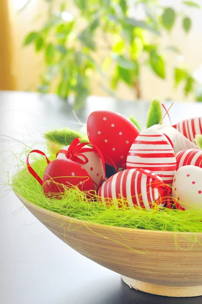 Húsvéti tojásos kosár — Stock Fotó