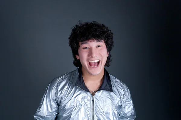 Asiatische Mann positive Emotionen Porträt — Stockfoto