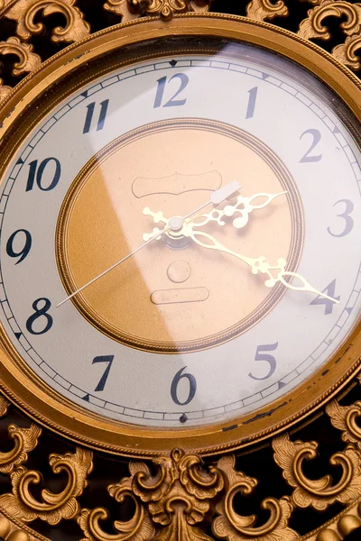 Vieille horloge gros plan vintage — Photo