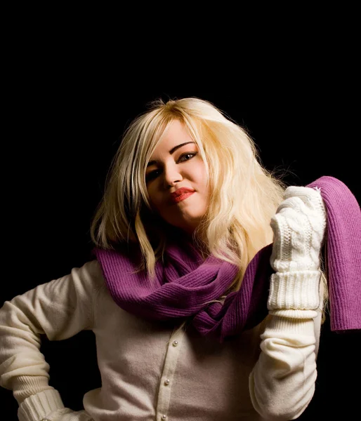 かわいい女性のスカーフ — ストック写真