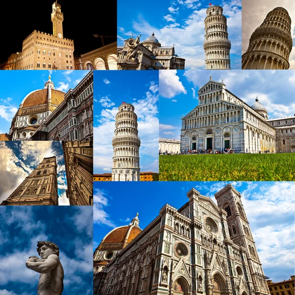 Collage Toscana — Foto de Stock