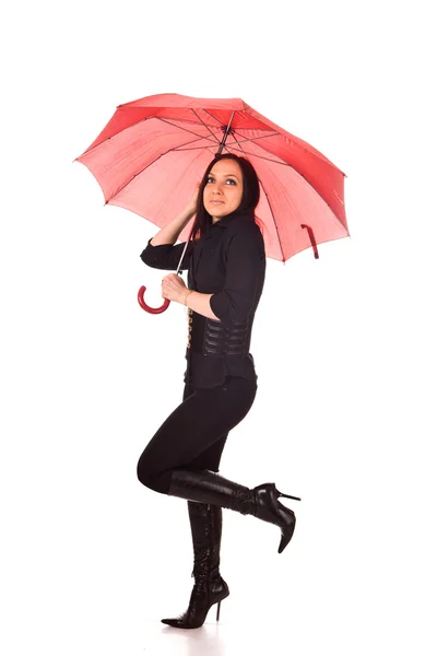 Mujer Con Paraguas —  Fotos de Stock