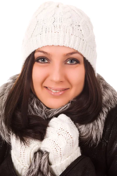 Weibchen mit Winterkleidung — Stockfoto
