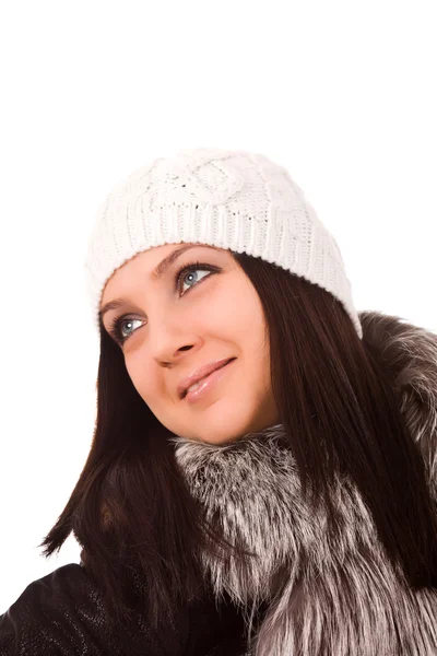 Feminino com roupas de inverno — Fotografia de Stock