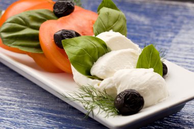 domates mozzarella salatası