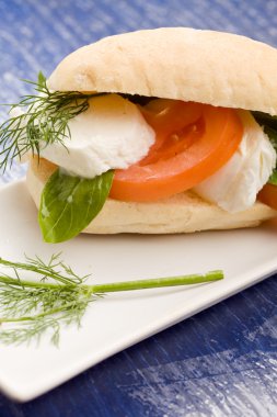 domates mozzarella sandviç