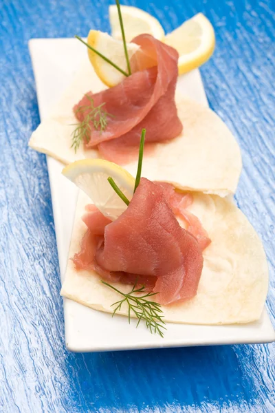 Tuna Sandwich Appetizer — Φωτογραφία Αρχείου