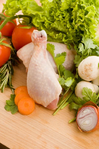 Chicken with Vegetables — Stock Photo, Image