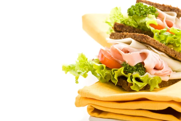 Kaas en ham sandwich 2 — Stockfoto