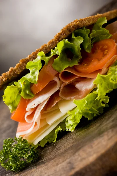 Бутерброд з беконом — стокове фото