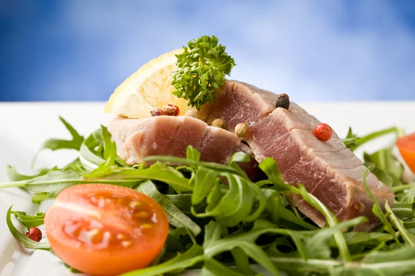 Sliced Tuna Steak — Stock Photo, Image