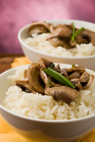 Risotto with Mushrooms — Stock Photo, Image