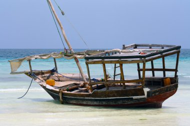 Zanzibar, Nungwi: boat clipart