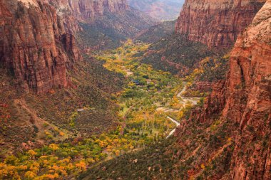 Zion Canton Aerial Vista clipart