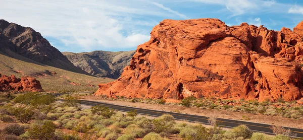 Valley of Fire Morning Panorama — Stock Photo, Image